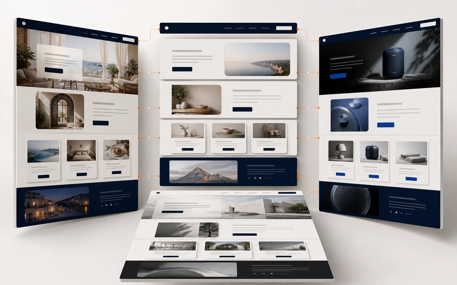 A premium website presentation positioned for higher-value clients